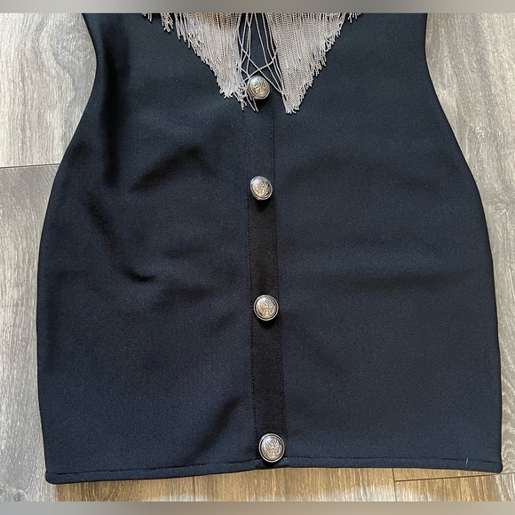 Metal short fringed bodycon dress Unbranded. Size L - Picture 10 of 16